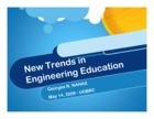 New trends in Engineering Education